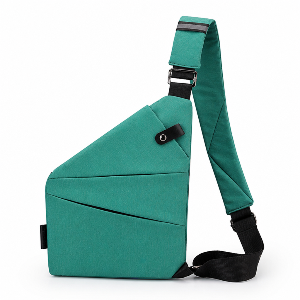 Secure & Stylish Crossbody Bag with RFID Protection – Dark Green