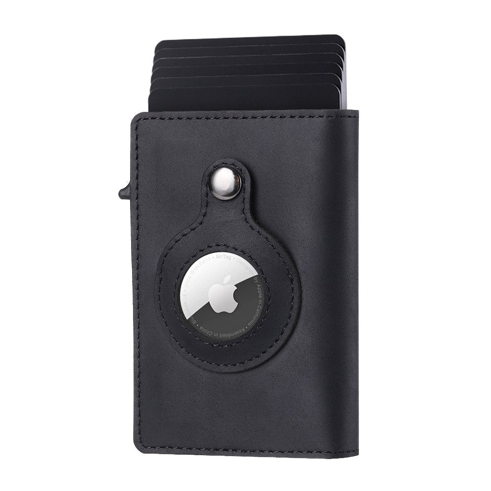 Smart RFID Wallet with Anti-Lost Functionality – 2023 Edition – Black