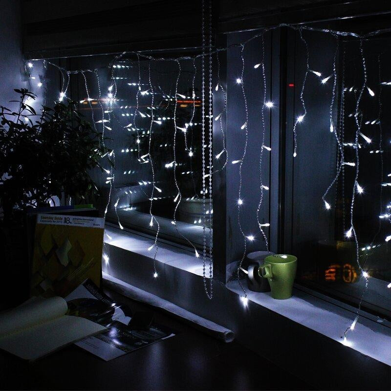 10-Foot Decorative String Lights for Curtains – Cool White