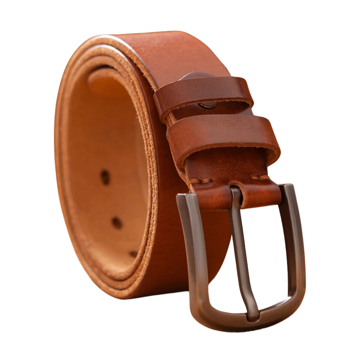 Genuine Leather Belts for Men in Vintage Luxury Design – Brown