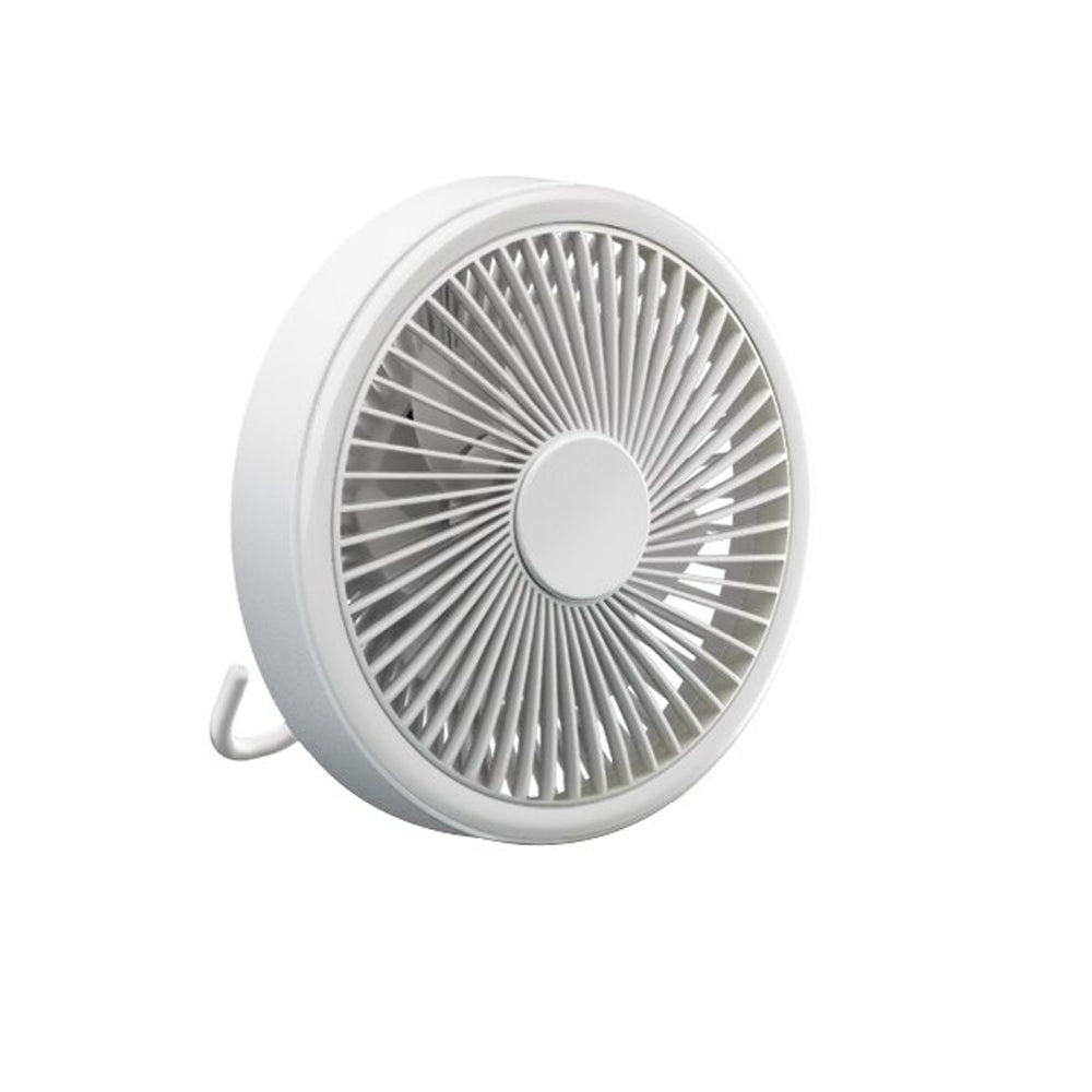 Remote-Controlled Rechargeable Ceiling Fan – White