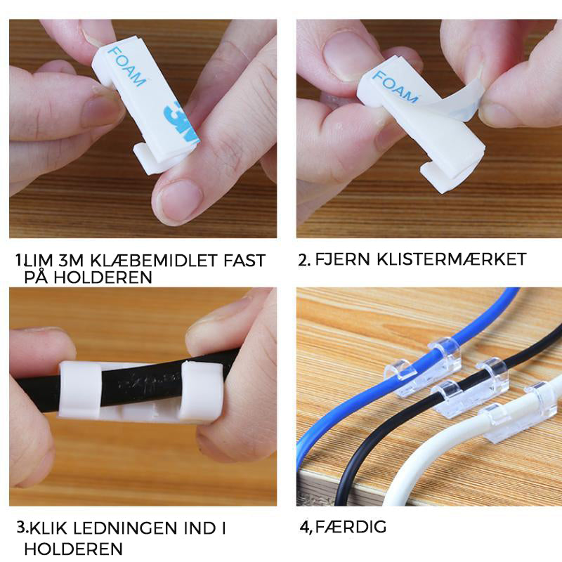 Ultimate Cable Management Clips - 20 Pack