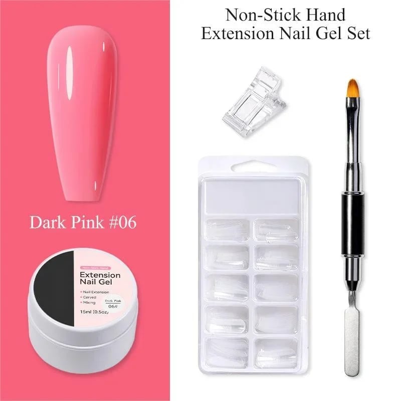 Elegant Nail Extension Gel for Flawless Manicures – 06#Dark Pink