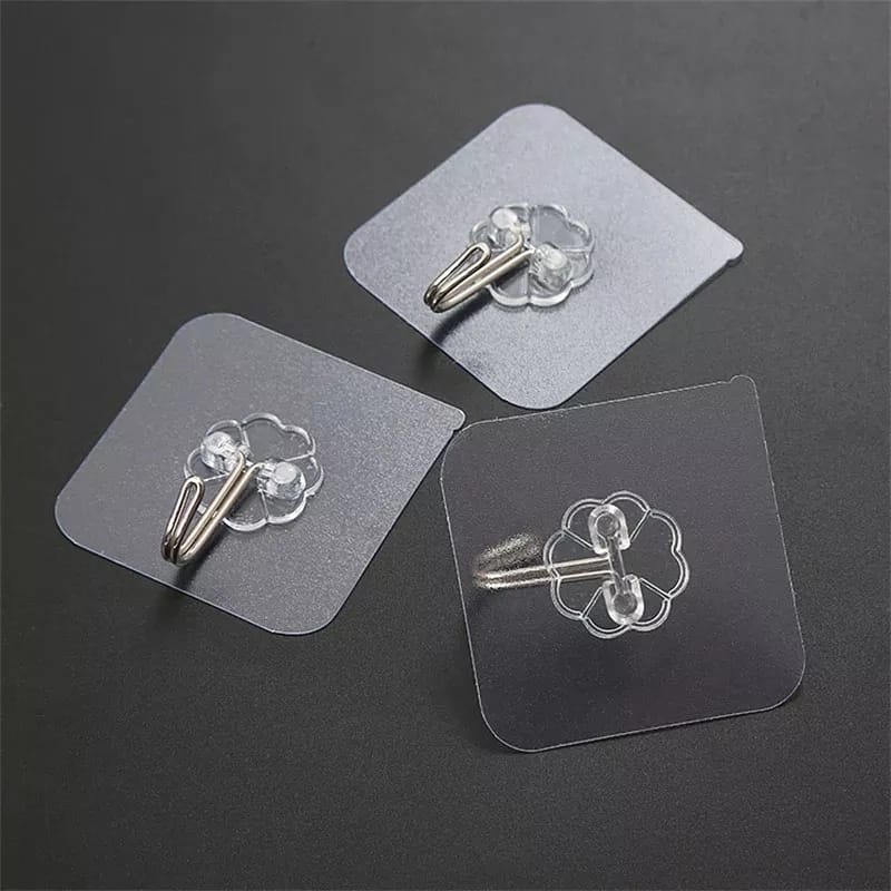 10-Pack Heavy-Duty Adhesive Wall Hooks