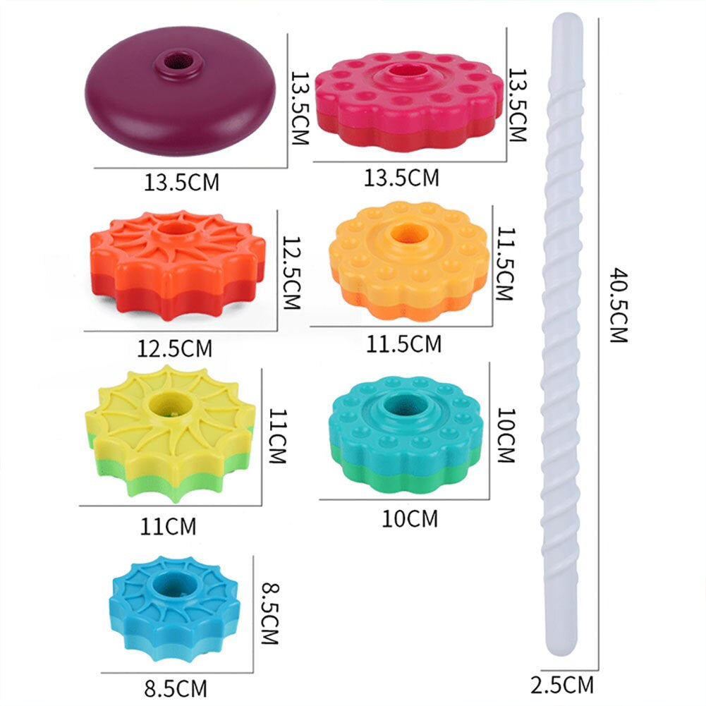 Vibrant Learning Stacking Tower for Kids