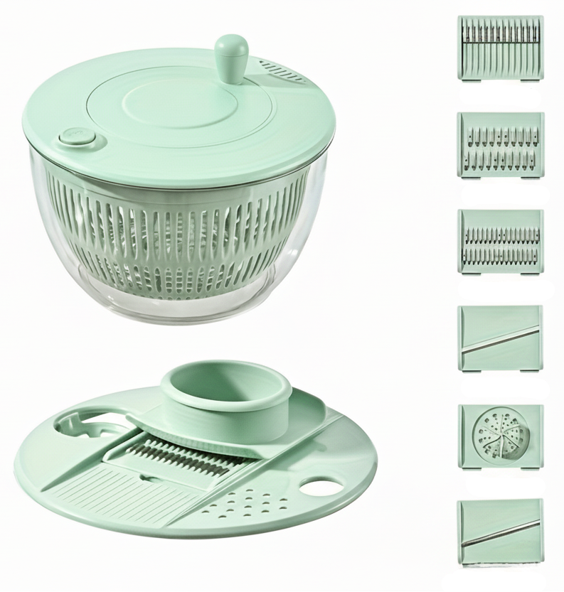 Versatile Vegetable Slicing and Drying Kit – 2-in-1 Green