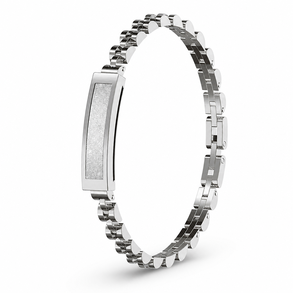 Sleek Stainless Steel Smart Fitness Tracker with Long Battery Life – Silver