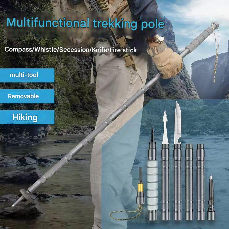 TrailBlazer – Heavy-Duty Trekking Pole with Hidden Gear