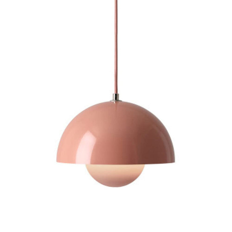 Modern Kitchen Pendant Light with Adjustable Height – Pink
