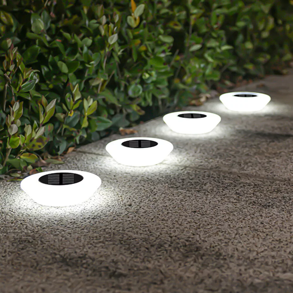Stylish Outdoor Solar LED Floor Lights for Your Space – Cool White