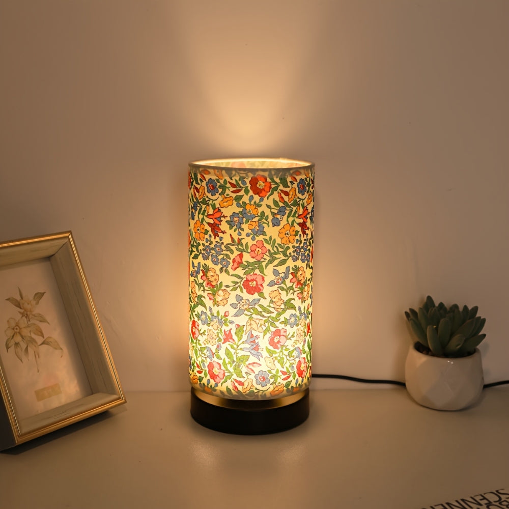 Charming Floral Fabric Table Lamp for Cozy Illumination – Garden Meadow