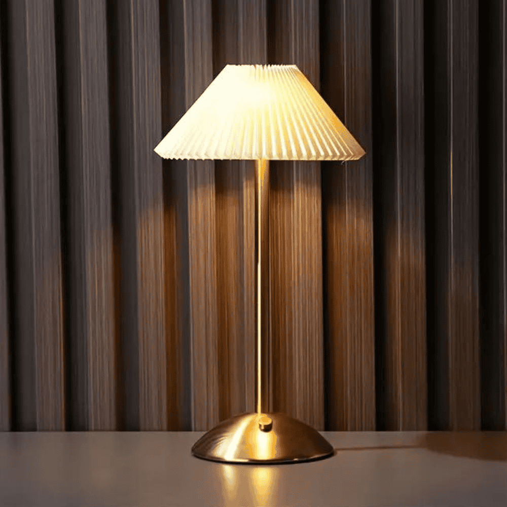 Stylish and Compact Table Light – Beige
