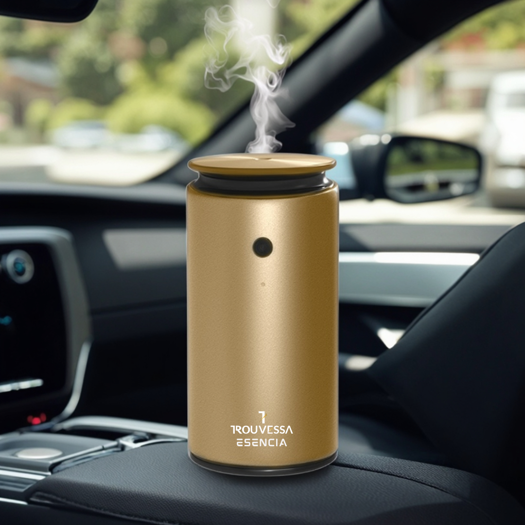 Portable Aroma Dispenser | Compact Scent Diffuser for Home, Office, and Car – Gold