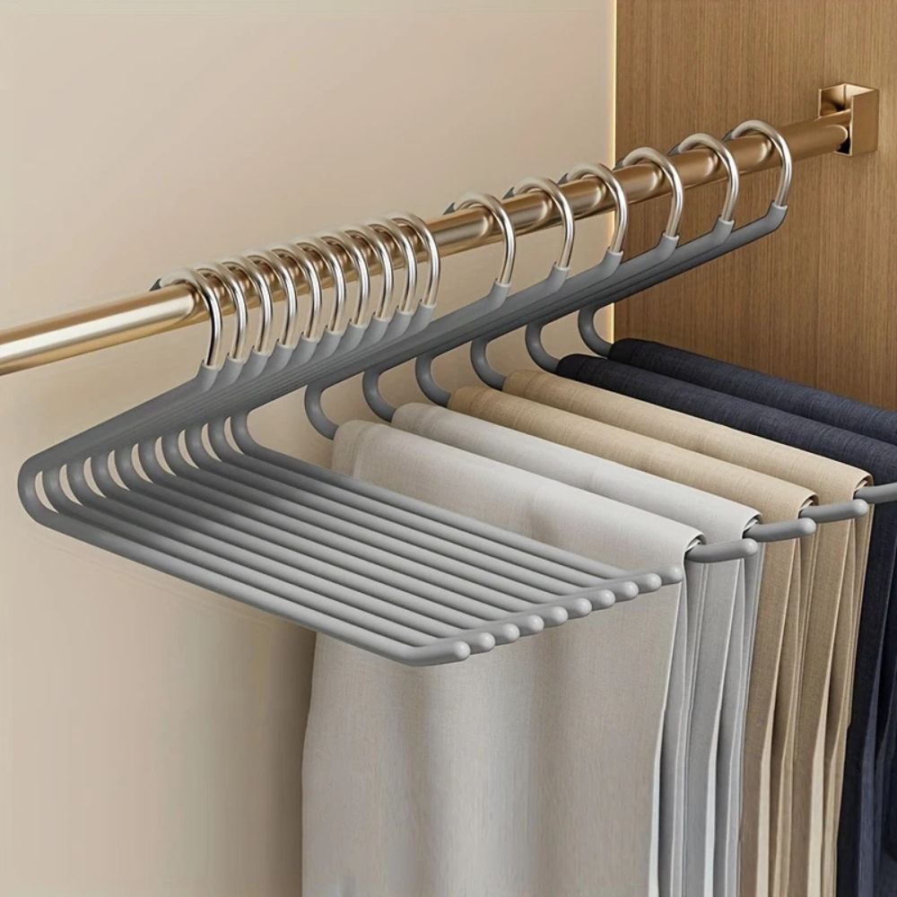 Premium Z-Style Pants Hangers – Slate Grey
