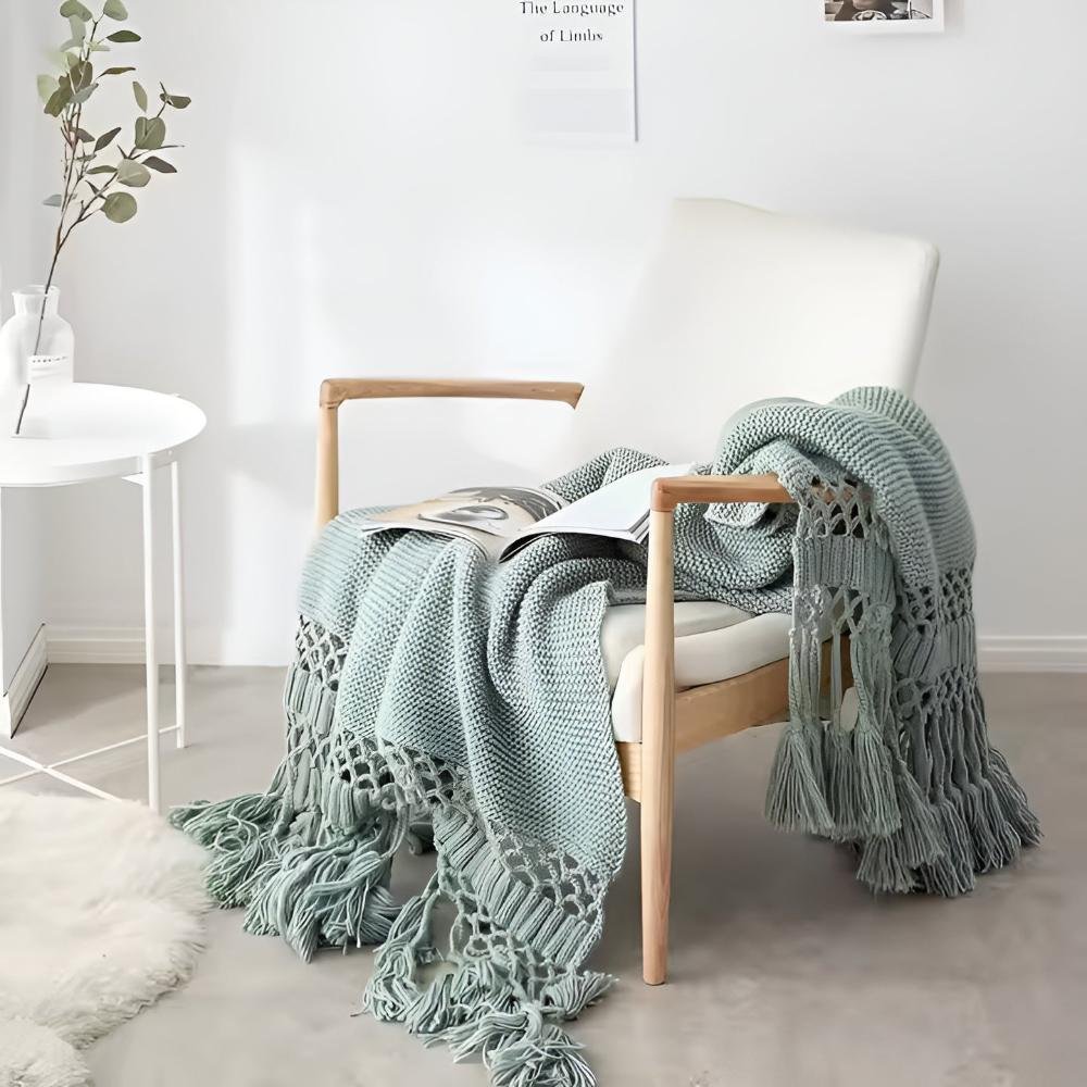 Chic Comfort Knit Throw Blanket – Green
