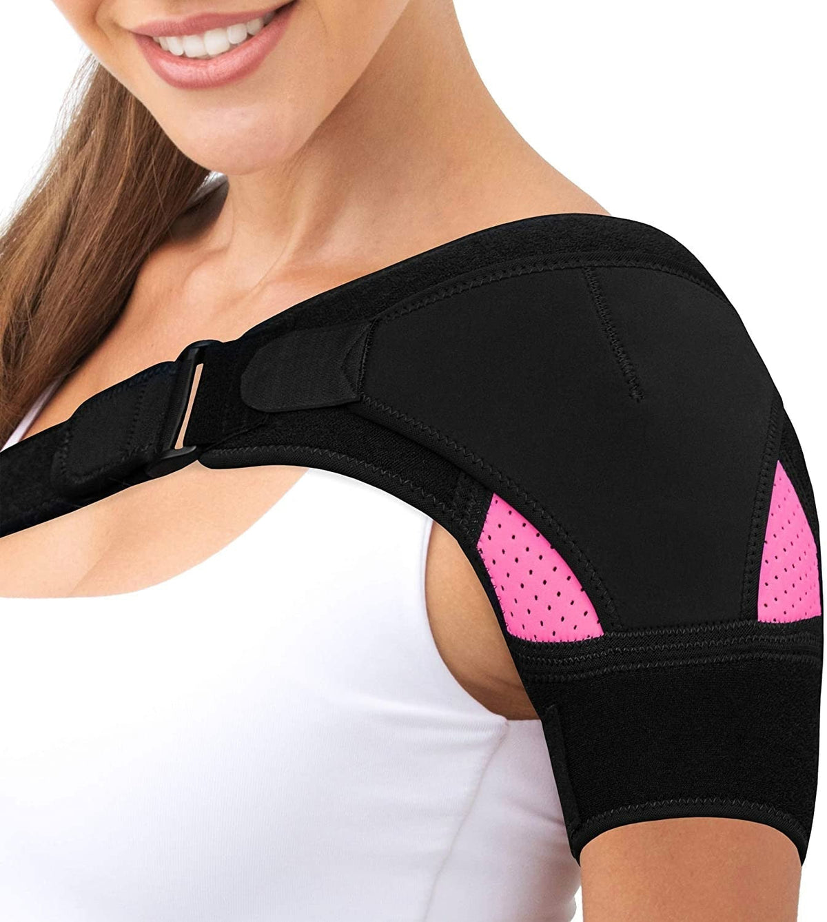 Gentle Compression Shoulder Support Pad – Pink