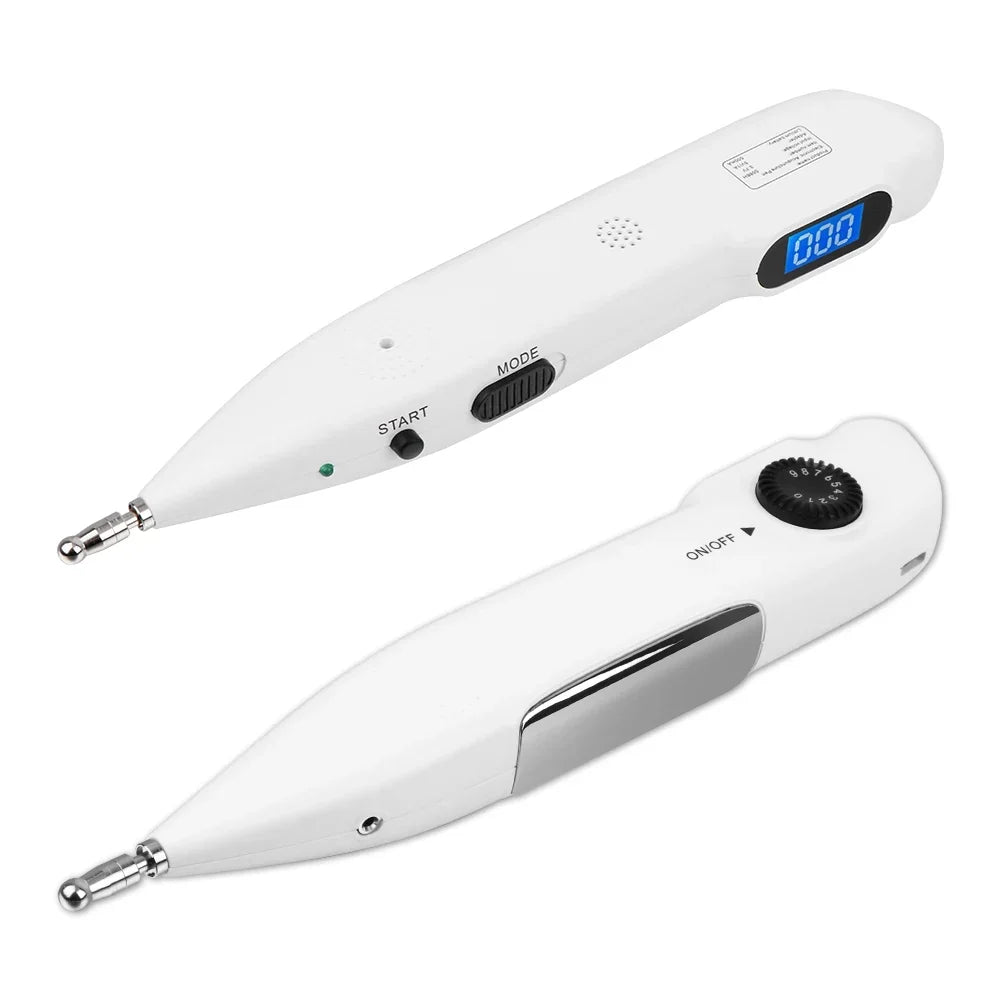 Rechargeable Massage Pen with 9 Intensity Settings, Audio Alert, 2 Probes