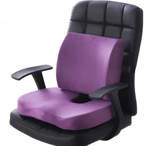 Foam Cushion for Lower Back Support – Ergonomic Design – Purple