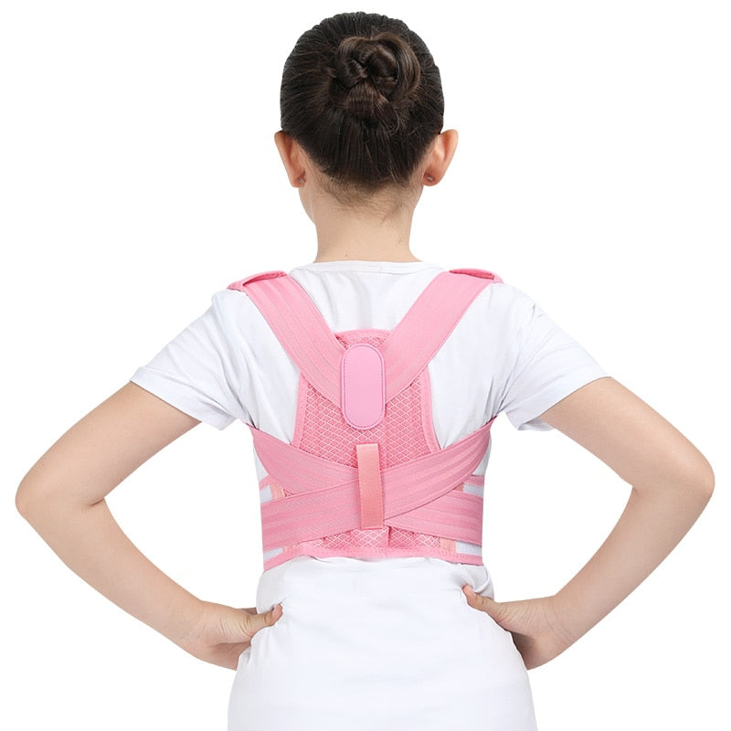 Children's Supportive Back Brace – Pink