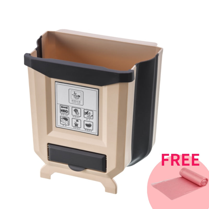 Collapsible Waste Bin – Khaki
