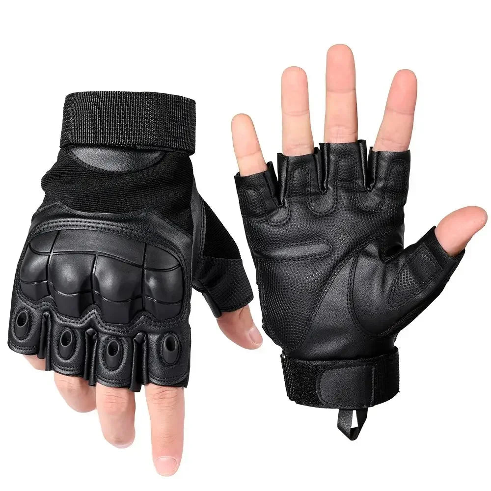 Durable Gloves for Outdoor Work and Construction Projects – Fingerless black