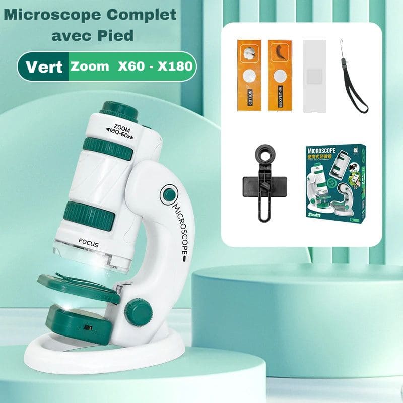 Children's Pocket Microscope for Early Exploration Activities – Green