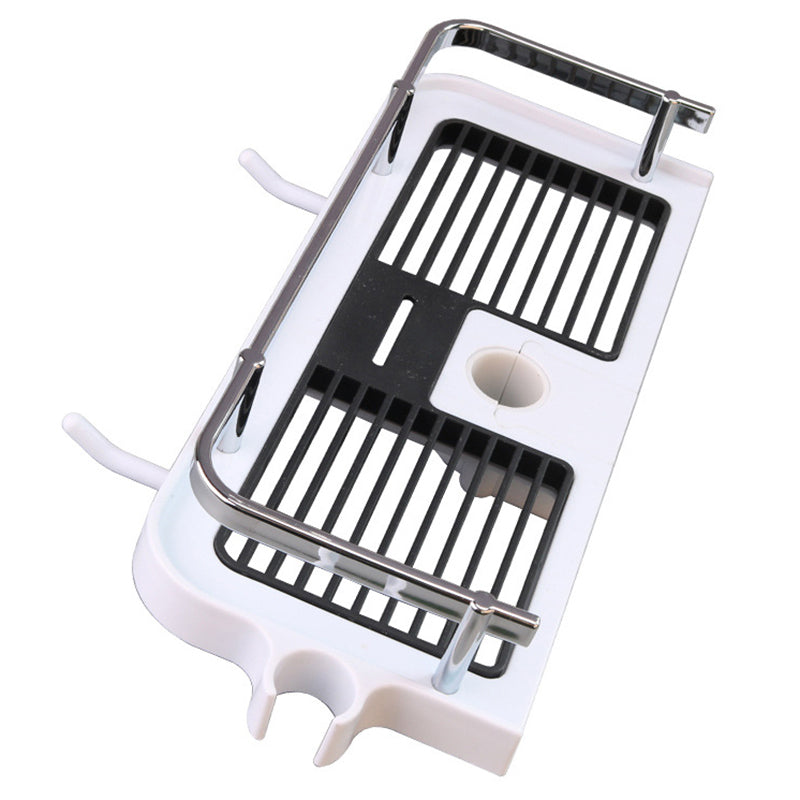 Adjustable Shower Shelf Without Drilling – Rustproof Organizer for Shampoo & Accessories