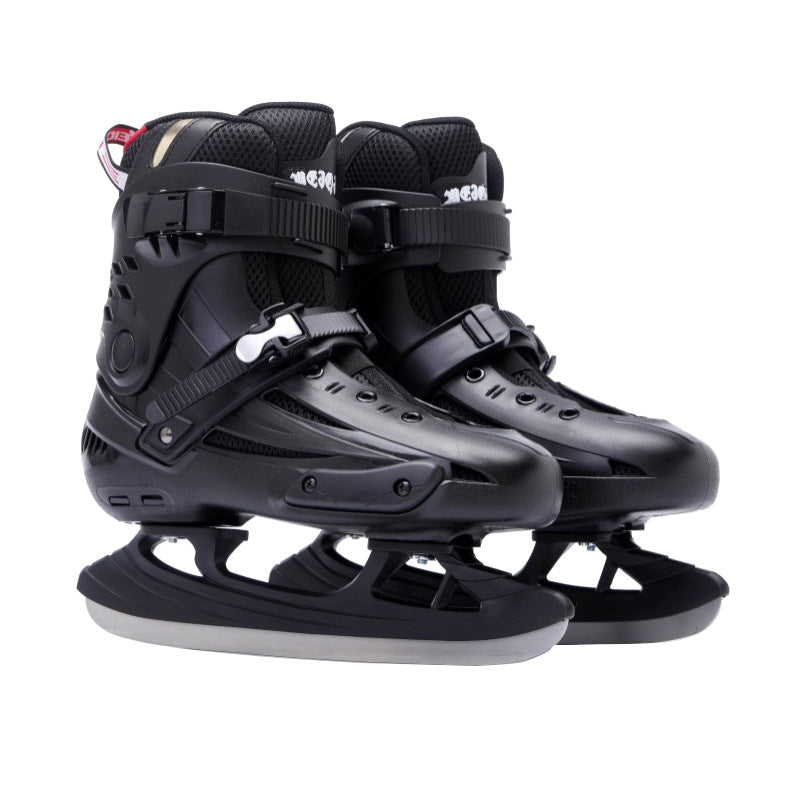 Adjustable Ice Skating Blades for All Sizes – Black
