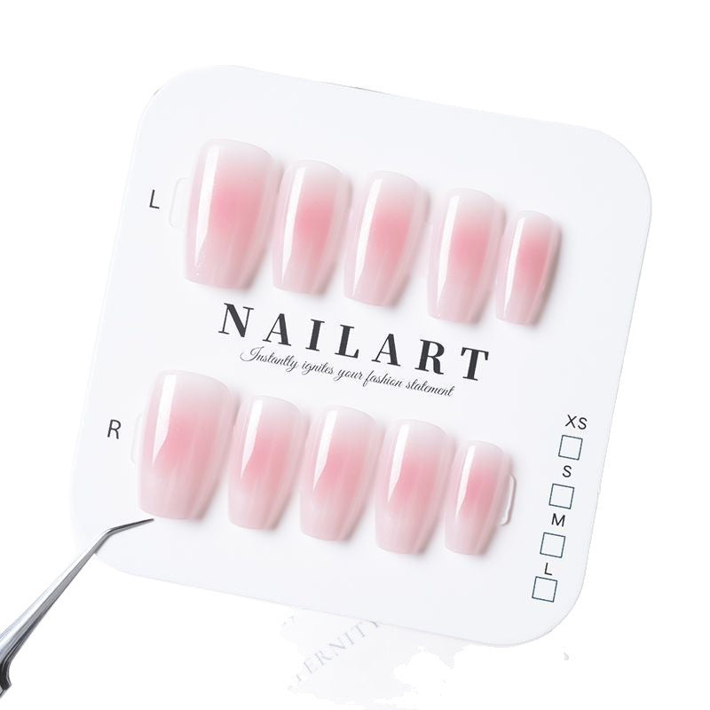 Ombre Effect Acrylic Nails Set – Pink