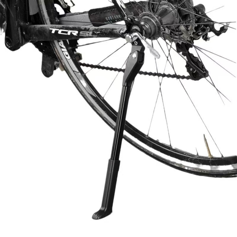 Adjustable Rear Bike Kickstand with Hinged Mount and Rubber Foot – Type E / Quick-Release Single Stand