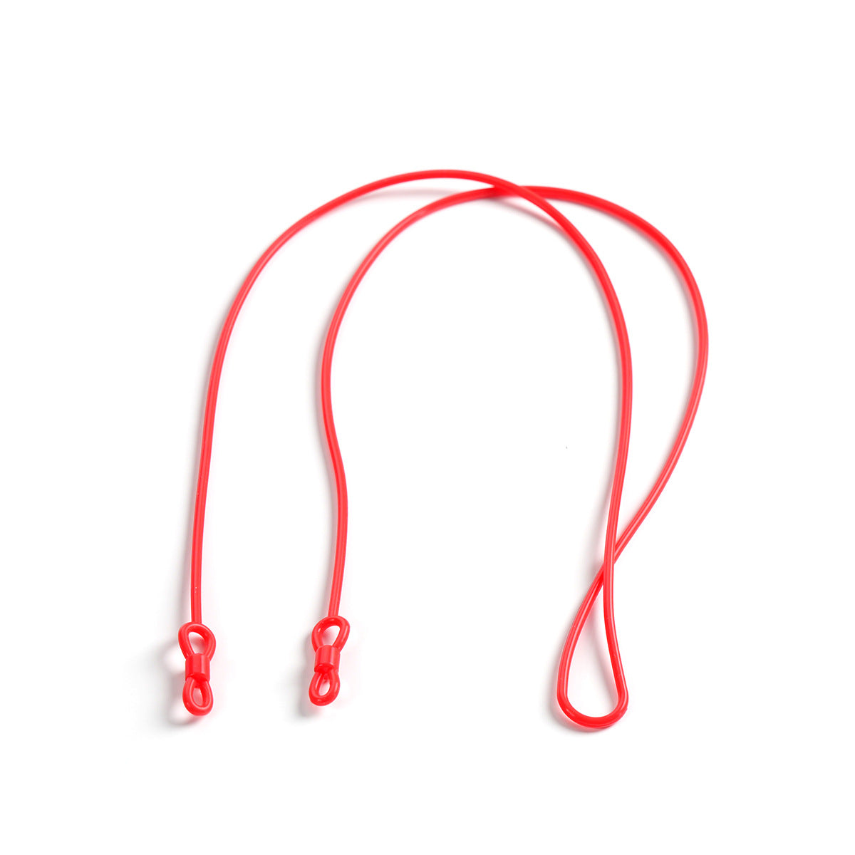 Silicone Ear Straps with Adjustable Fit – Red