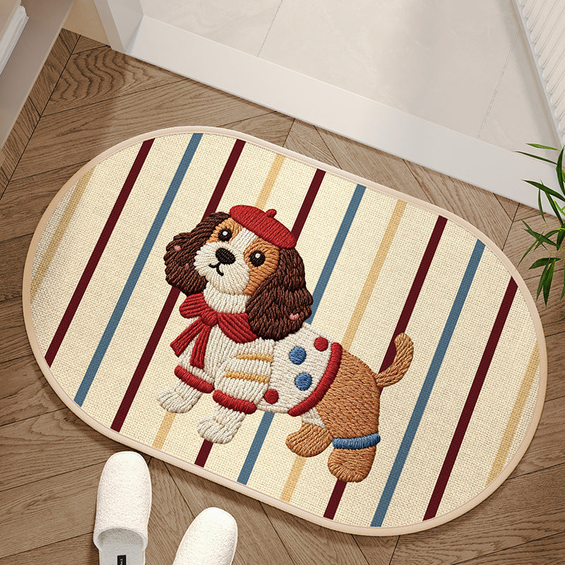 Charming Area Mat with Dog Design – Dog