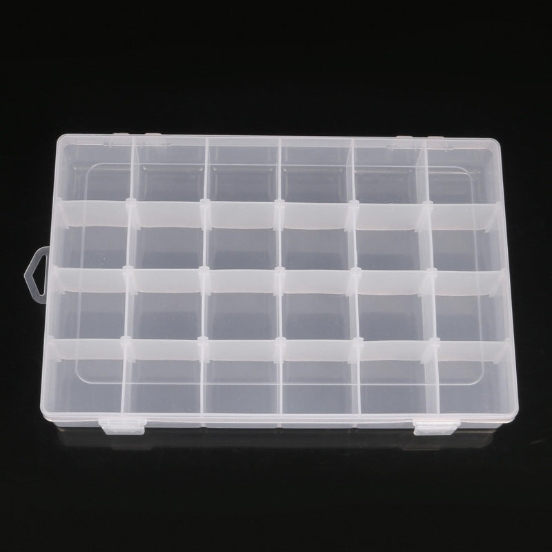 Adjustable Storage Organizer with Compartments – Transparent