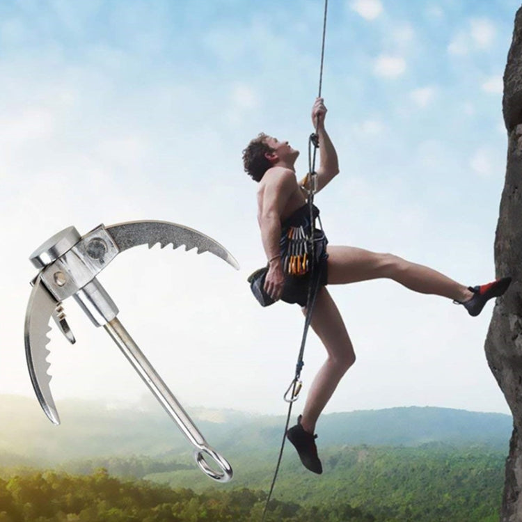 Folding Grappling Hook Carabiner for Outdoor Climbing and Survival