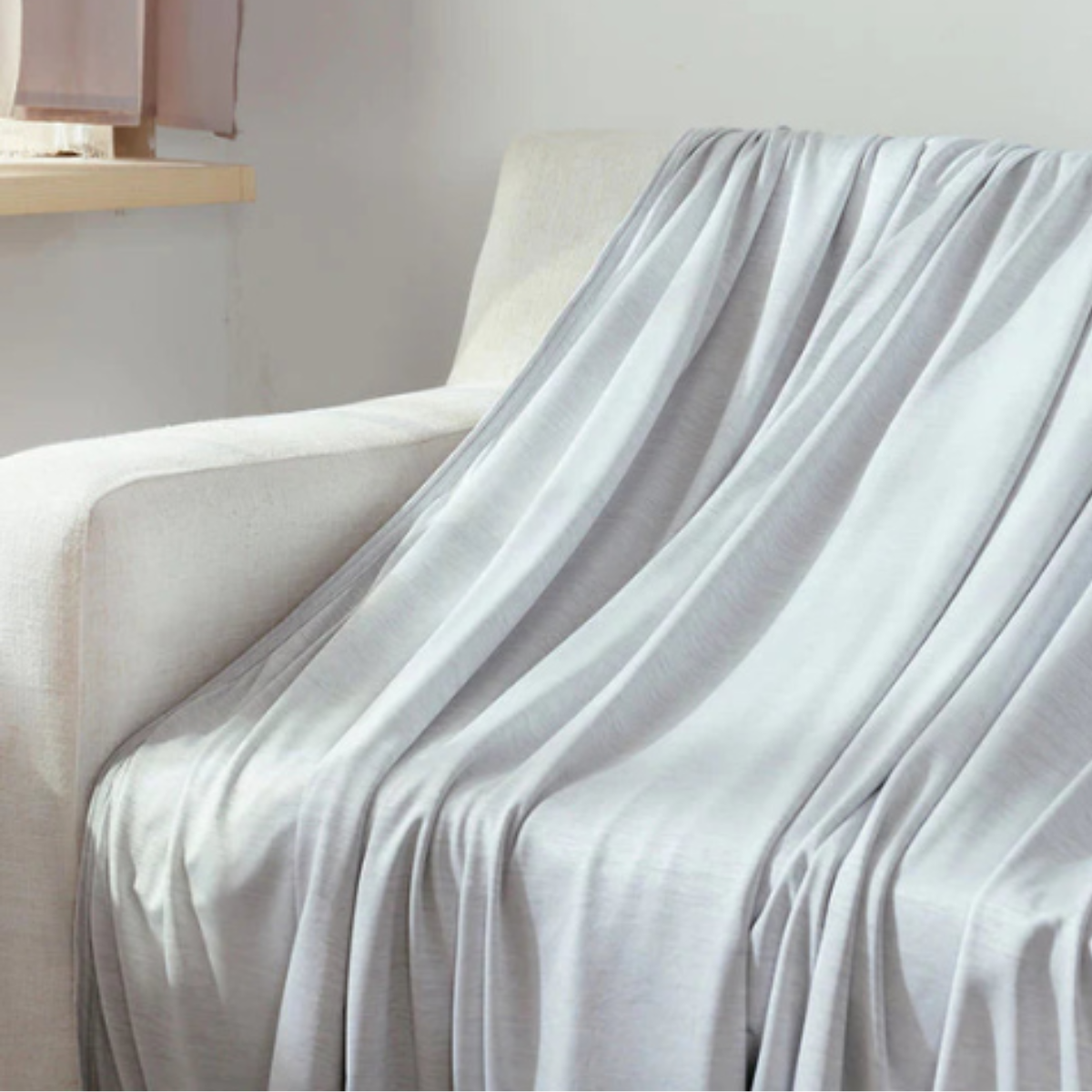 ChillRest Cooling Blanket for Serene Sleep – Gray