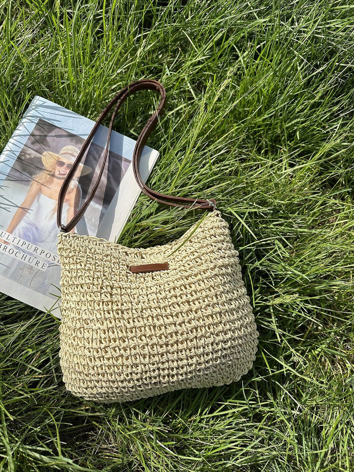 Chic Bohemian Shoulder Bag | Handmade Design – Beige