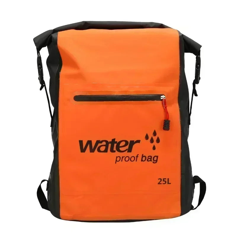 25L Waterproof and Breathable Backpack for Kayaking, Trekking, Outdoor Adventures – Orange