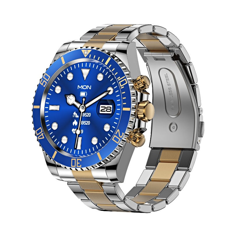LuxuraTech Versatile Bluetooth Fitness Smartwatch – Blue gold
