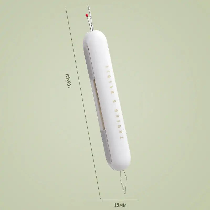 Dual-Function Automatic Needle Threading Tool – Light Grey