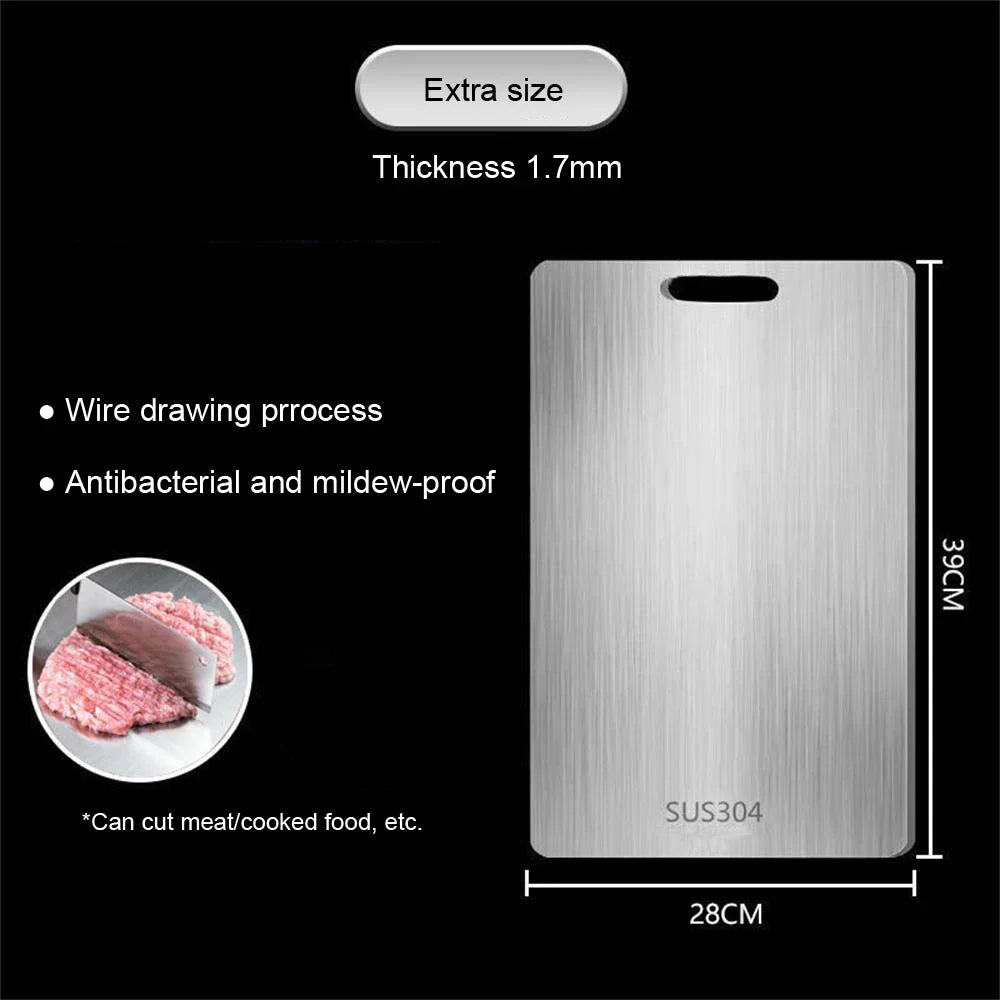 Cutting Board Made of 316 Stainless Steel – 16" x 12"