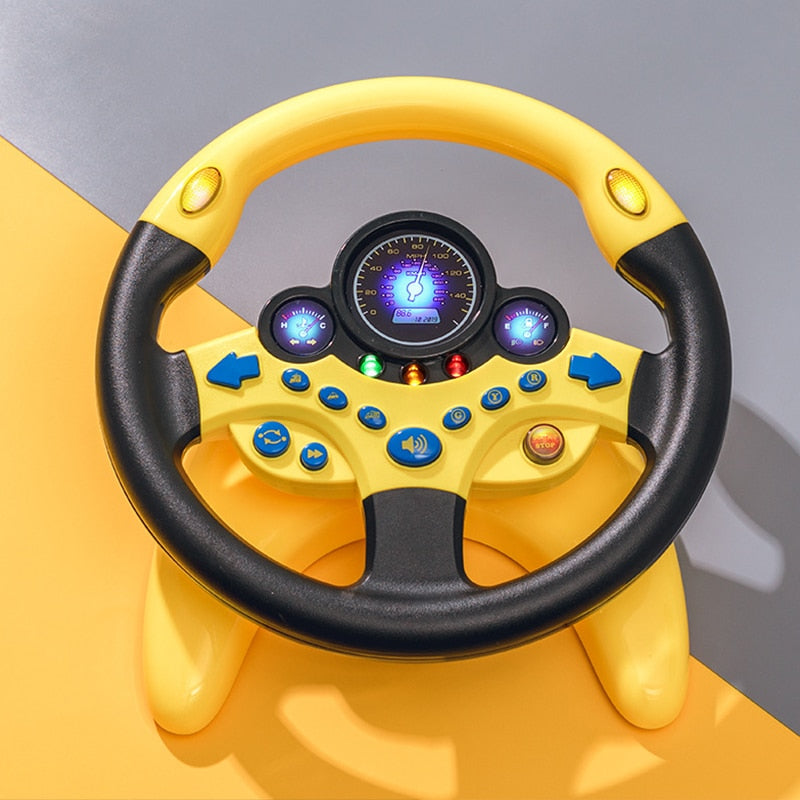 Interactive Driving Simulator Toy for Kids – Yellow