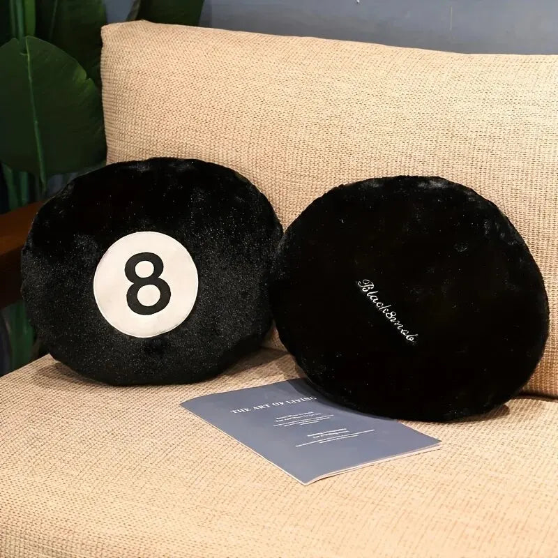 8-Ball Design Throw Pillow