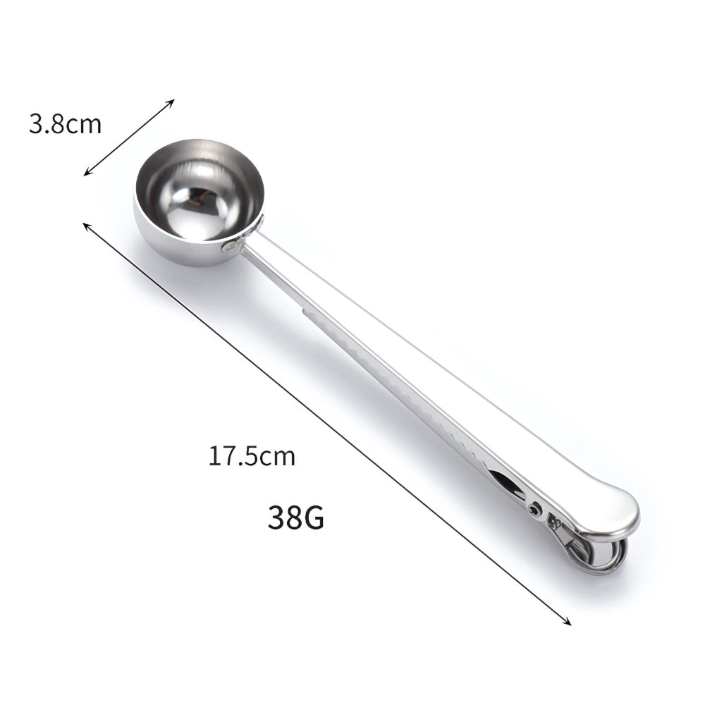 Precision Scoop & Seal Coffee Measuring Tool – Classic Chrome