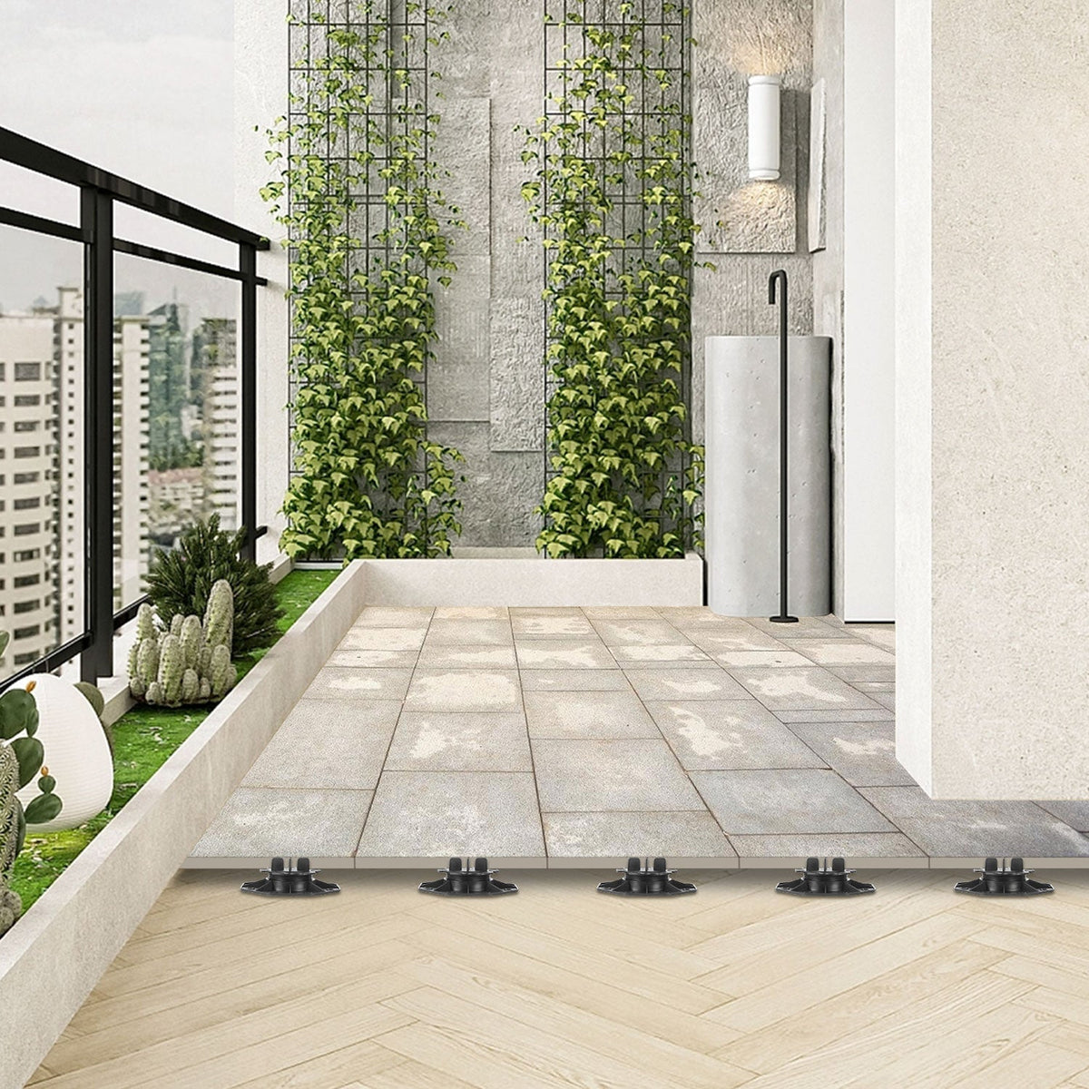 Versatile Height-Adjustable Support Plates for Paving Projects