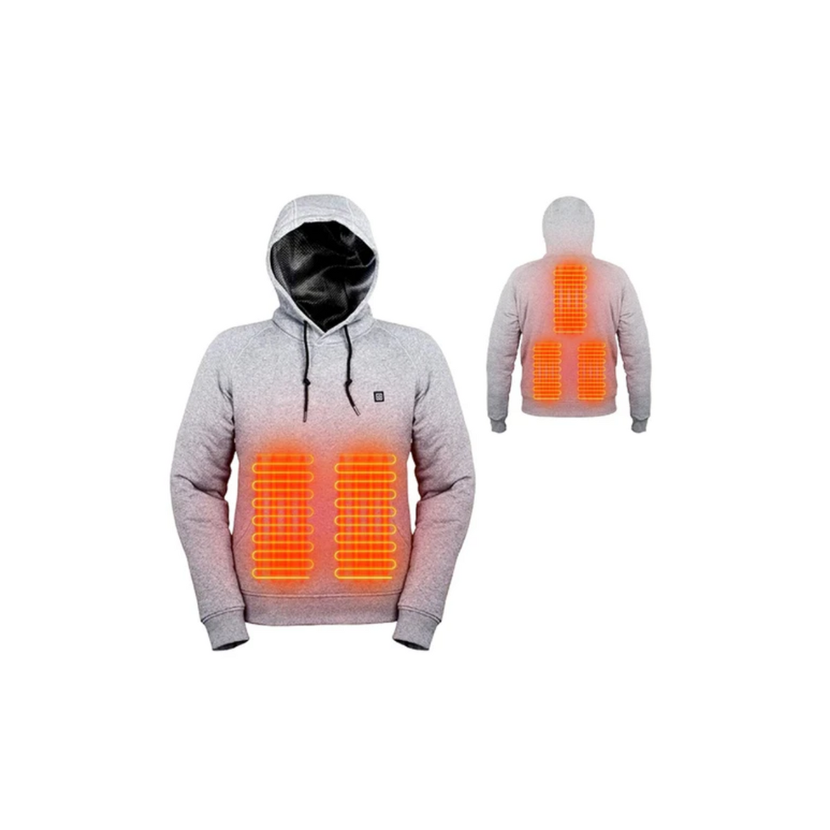 Winter Heated Hoodie - Electric Warmth for Cold Weather – Gray