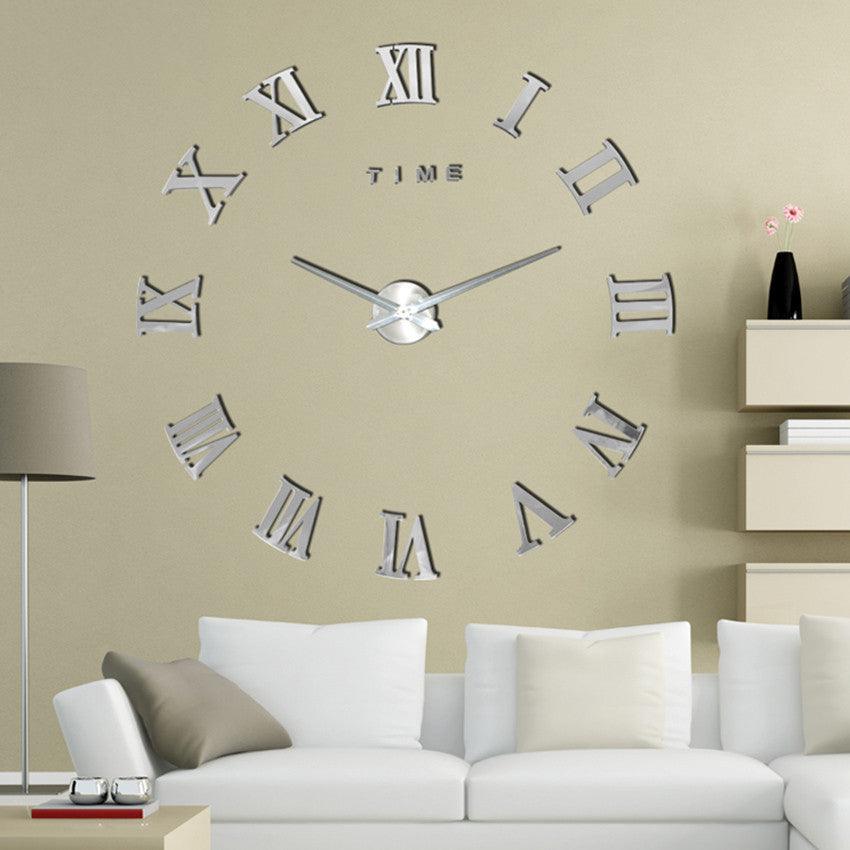 Nordic Minimalist Wall Clock – PureTime Design – Silver