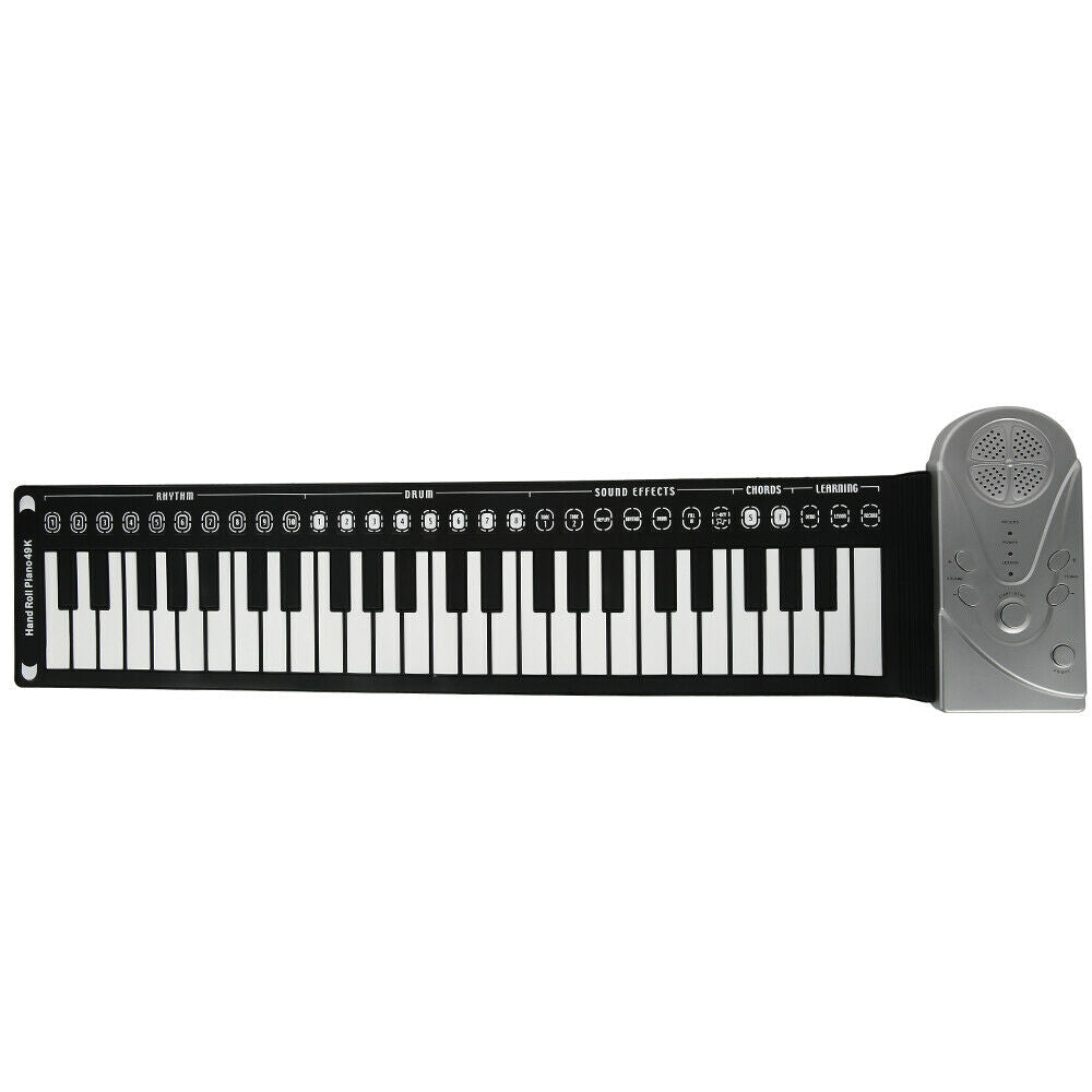 Portable Keyboard Piano Mat for Kids and Adults – Silver
