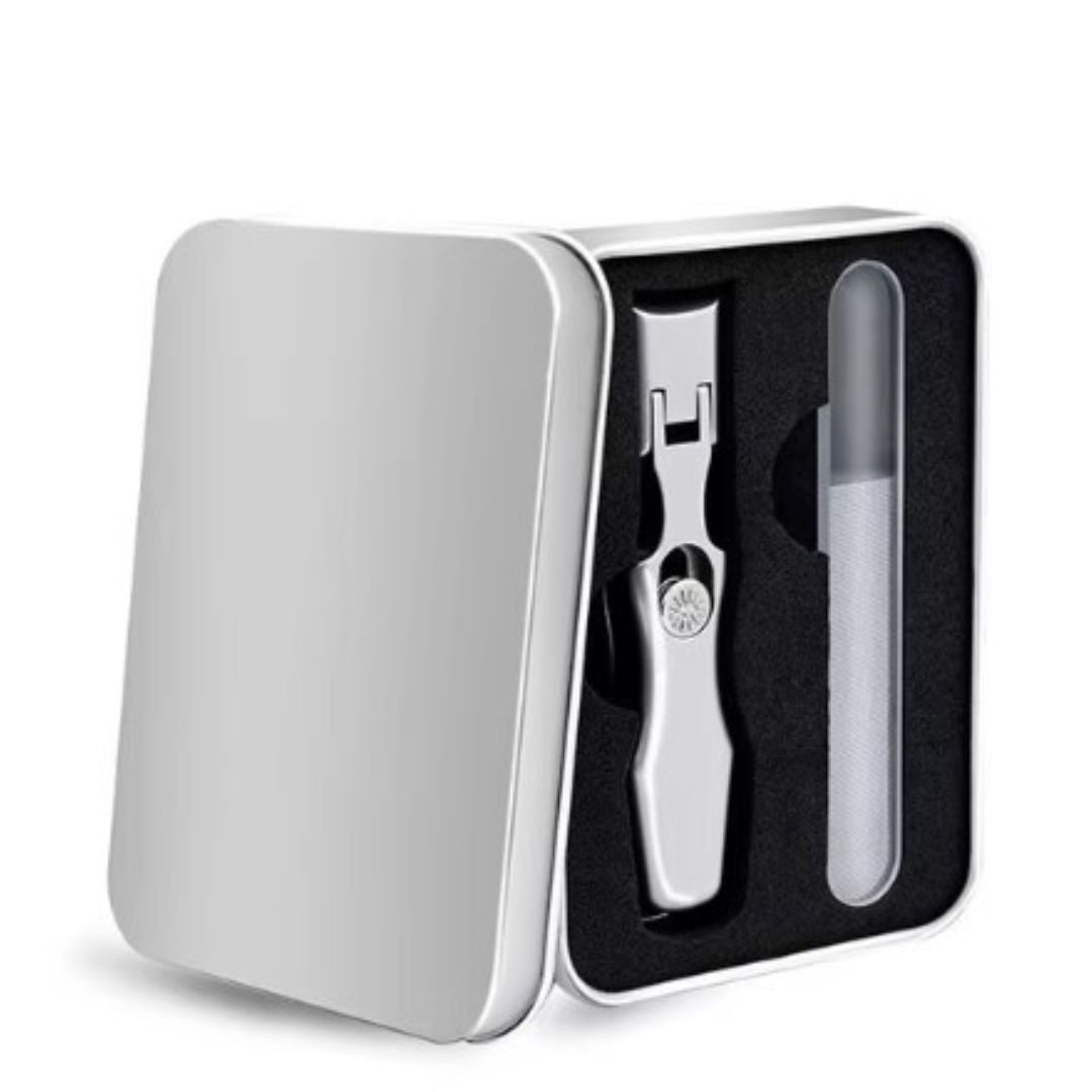 Multi-functional Nail Clipper with Precision Cutting Features – Silver with Gift Wrapping