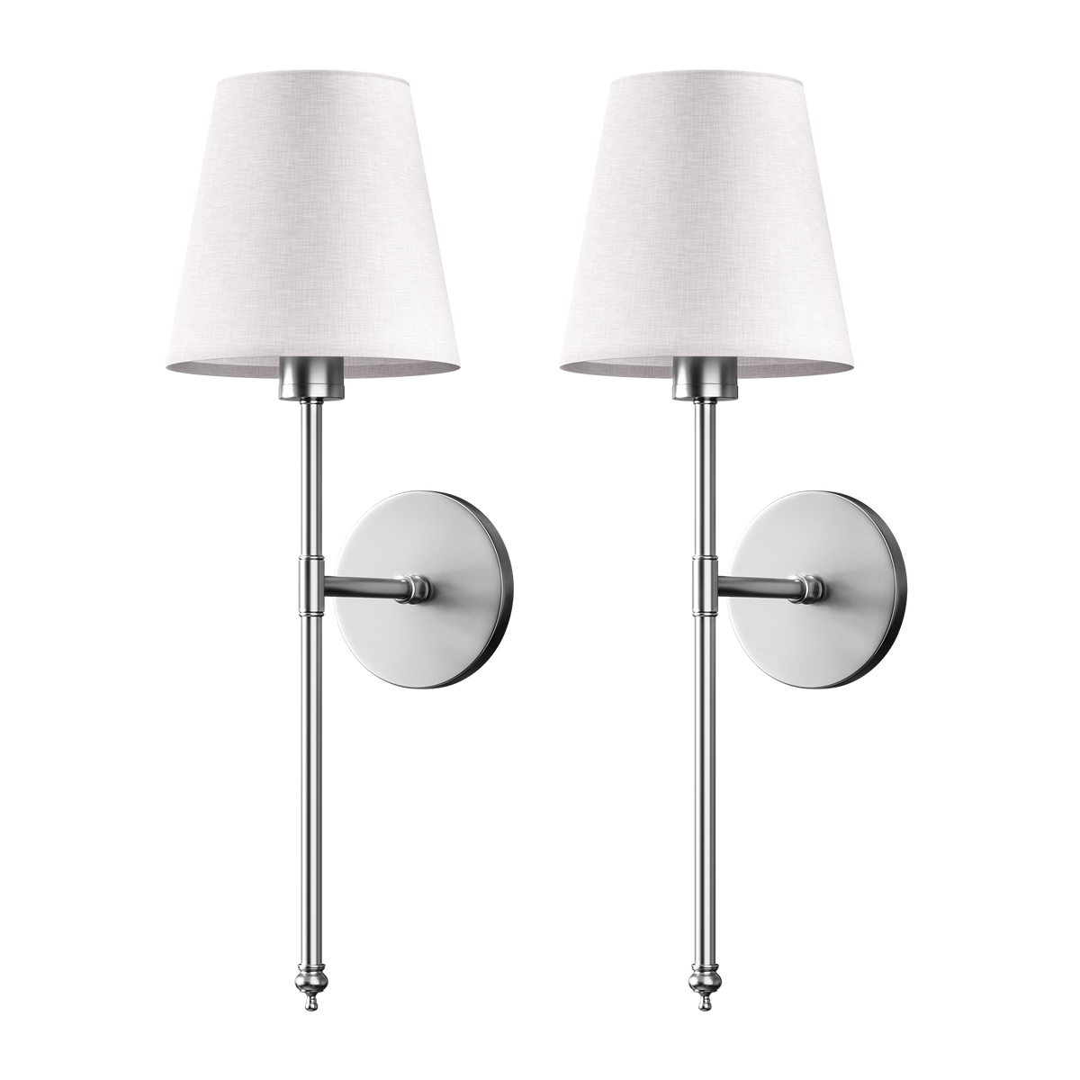 Sleek Wireless Wall Lights for Effortless Ambiance – Silver