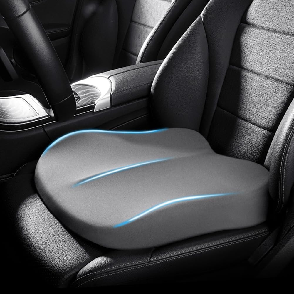 Ergonomic Booster Seat for Adults – Enhanced Comfort and Visibility – Gray